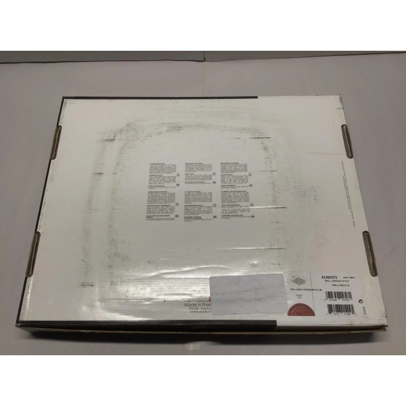 Staub Double Handle Grill Square 13", Red