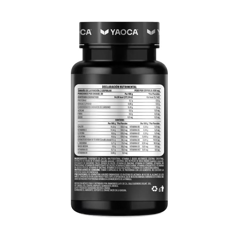Yaoca Multi H Con Vitaminas Y Calcio 60 Capsulas