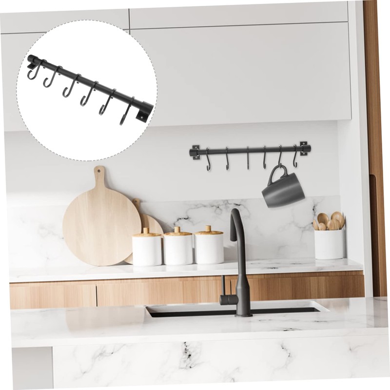 GLEAVI 1Pc Kitchen Utensil Hook Mounted Storage Shelf for Kitchen