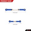 RCAWD Adjustable Aluminum Turnbuckles/Camber Link with Rod Ends Sets for