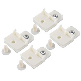 VekAuto 4 Pcs Window Door Glass Channel Retainer Clip, 1.89"x1.42"x0.67" Glass Regulator Holder Sash Clip Universal for Car Truck Van Durable Plastic White