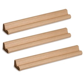 Trimming Shop Replacement Letter Tile Holder Wooden Tray for Word Games, Crafts - Stand - 19 cm, 3 Pieces