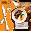 HaWare 18/10 Stainless Steel Flatware, 20-Piece Silverware Set for 4,