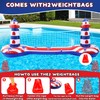 EagleStone Inflatable Pool Float Set with Volleyball Net & Basketball
