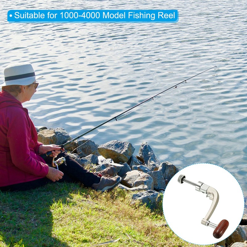 PATIKIL 2Pcs Fishing Reel Handle Crank Rock Arm Rotary Knob