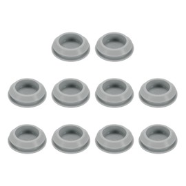 sourcing map 10pcs Hole Plug 7/8 Inch (23mm) Button Plugs Fit for 20-22mm Hole, Snap in Locking Hole Tube Plug Gel Tube Waterproof Plug Tube Plug, Grey