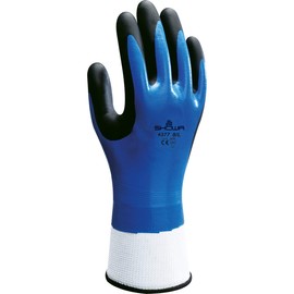 Showa SHO3373L 377 Nitrile Foam Grip Gloves, Medium