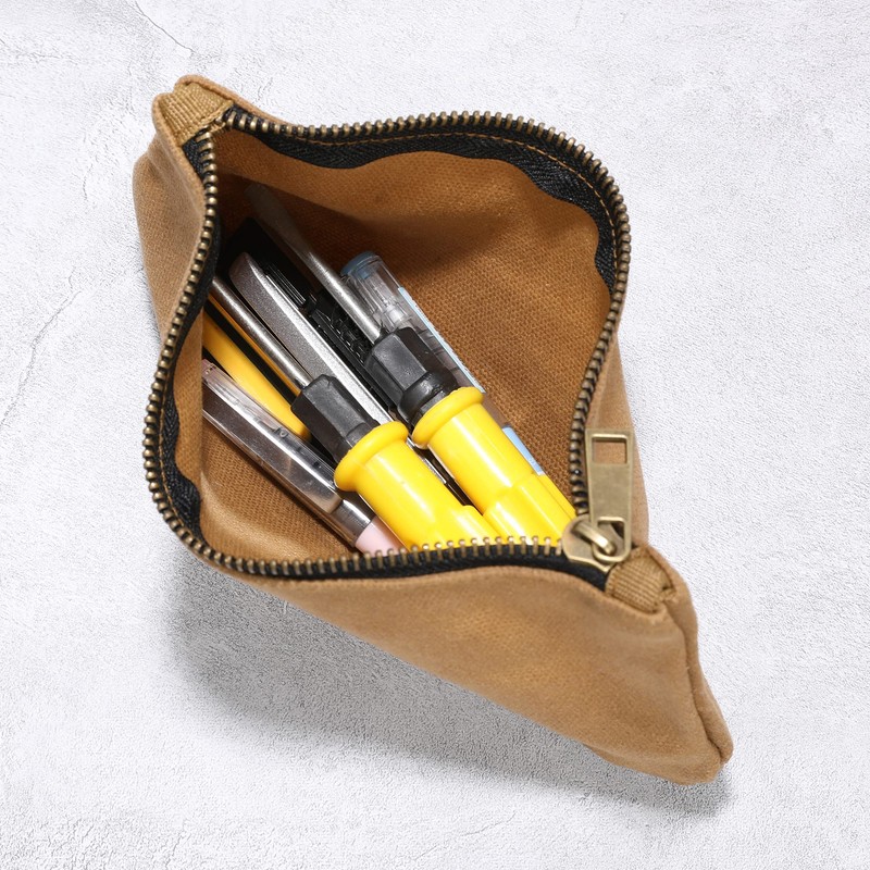4 Pack Small Heavy Duty Waxed Canvas Tool Bags with