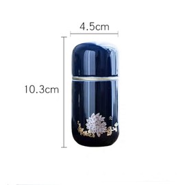 "WooJoo" Mini Urn, Diameter 1.9 inches (4.8 cm) x Height 4.0 inches (10.1 cm), Memorial Urn, Urn, Urn, Urn, Urn Container, Sleeve Urn (Chrysanthemum)