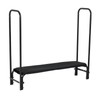 Premium 4Ft Firewood Rack Cover Set Heavy Duty Steel Log
