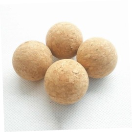 Generic 3.5cm Mini Soccer Balls 10 Pack Cork Wood Foosball Balls for Standard Table Games