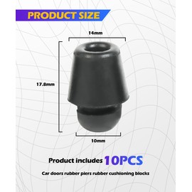 SCUARI 10PCS Car Door Protector,Car Accessories Rubber Car Door Protector Edge Guards,Bumper Guards for Cars,Rubber Car Door Bumper Guards,Universal Door Shock Absorber,Suitable for Most Cars,Trucks