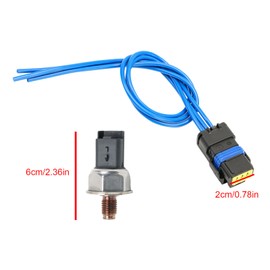 MangWany Fuel Pressure Sensor Repair Kit with Connector Plug Fit for Berlingo C1 C2 C3 C4 C5 107 1007 206 207 307 407 Jumpy Nemo X-sara Scud0 F0cus Fusion Galaxy Monde0 Qa-shqai 1920GW