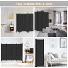 MAYOLIAH 4 Panel Room Divider Screen 6Ft Tall Foldable Privacy