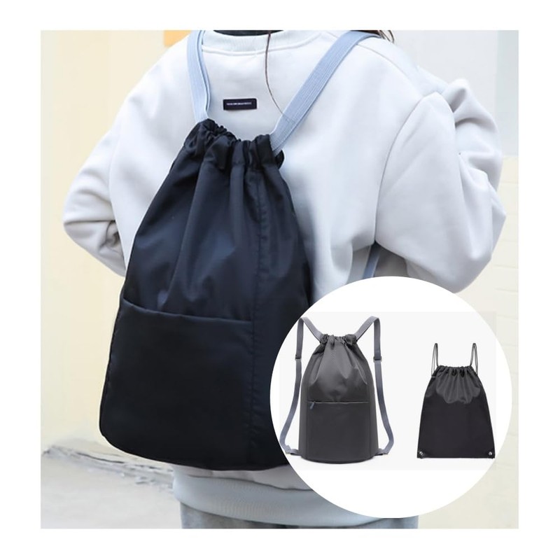 GYWHOOFT Drawstring Backpack Bag,2 Pcs Drawstring Backpack Waterproof Drawstring Bags