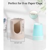 Luxspire Bathroom Cup Dispenser, 3oz Dixie Cup Dispenser, Resin Dixie