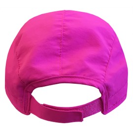 N'Ice Caps Kids 2-Pack SPF 50+ Sun Hats - Adjustable Mesh Lined UV Protection (US, Age, 4 Years, 7 Years, Neon Pink/Neon Purple)