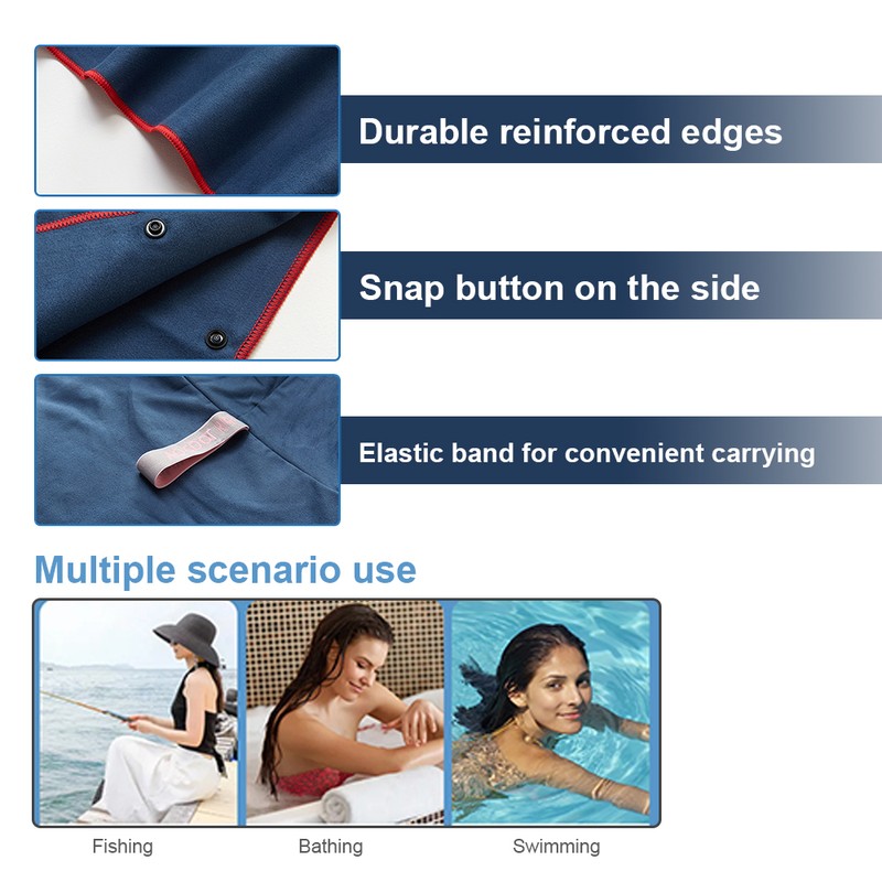 Hooded Bath Towel for Kids Quick Dry Bath Poncho Towel
