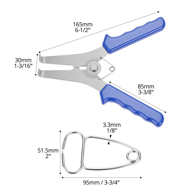 QWORK Miter Spring Clamps Kit, Includes 8 Miter Clamps &