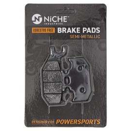 NICHE Rear Left/Right Brake Pad Set for Polaris ACE Ranger 150 1912971 Semi-Metallic