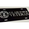 Diamond Etched Products REFLECTIVE US Air Force Veteran Car Tag