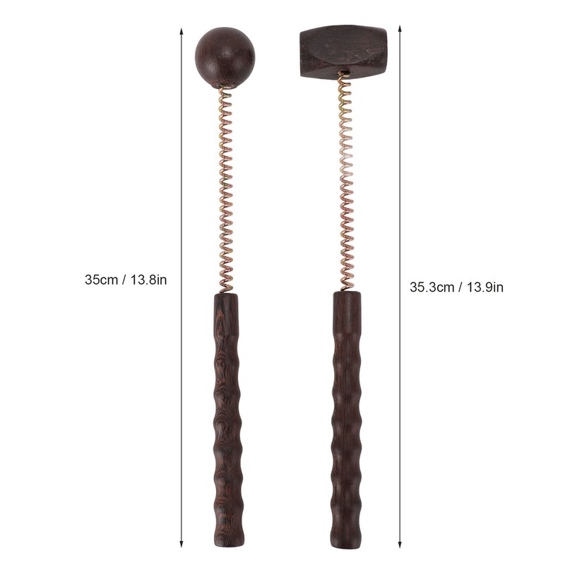 2pcs Percussion Ball Hammer Massager Chicken Wings Wood Reduce Fatigue