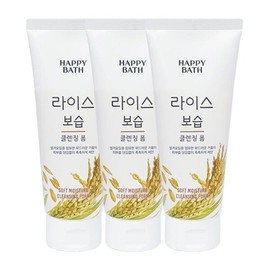 Happy Bath Happy Bath Happy Bath Rice Moisturizing Cleansing Foam 200g x3 / 해피바스 해피바스 해피바스 라이스 보습 클렌징폼 200g x3
