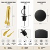 Wine Serving Set - Gold Tongs - Bottle Pourer -