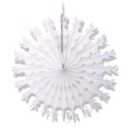 Tallon Large Hanging Snowflake Christmas Decoration White Paper Festive Decor 50cm Winter Home Fake Snow Christmas Decorations