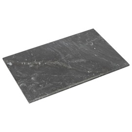 Argon Tableware Marble Chopping Board - 30 x 20cm - Black - Rectangle Cutting Board Solid Worktop Protector Mat Serving Platter for Slicing Vegetables, Cutting Meat, Meal Preparation