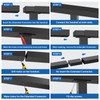 CKE Flat Handrail Accessories, 4 Pack Extension Handrail Connector, High