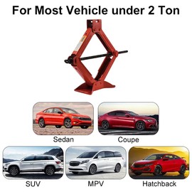 Blueshyhall Car Jack Kit 2.0 Ton/4409 lbs, Steel Scissor Jack for Car with Gloves, Quick Lifting Tire Changing Emergency Kit Universal for Vehicle SUV MPV