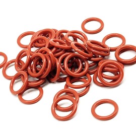 50Pcs O-Ring Oil Drain Plug - #11105 Nitrile Rubber O-Ring, Motorcycle Drain Plug Compatible with Harley Davidson Oil Drain Plug Oring(Orange)