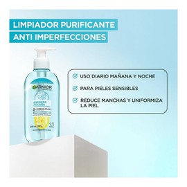 Limpiador purificante Garnier skin active anti imperfecciones 200 ml