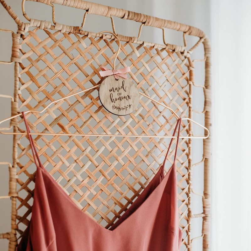 Wooden Wedding Suit Hanger Tag for Father of the Bride/Groom/Page