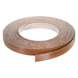 sourcing map Edge Banding, 3/4 Inch x 49.21ft Pre-Glued Wood Veneer Edging Iron-on Flexible Edge Banding for Cabinet Repair Furniture Restoration, Birch
