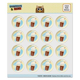 Root Beer Float Puffy Bubble Dome Scrapbooking Crafting Sticker Set