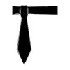 CafePress Black Tie Bumper Sticker 10"x3" Rectangle Bumper Sticker Car