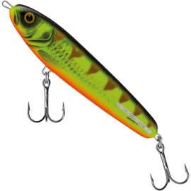 Salmo Sweeper Sinking Jerkbait Wobbler, Salmo Colours: Mat Tiger, Length / Weight / Running Behavior / Diving Depth: 14 cm / 50 g / Sinking / 1.0 m