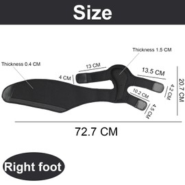 Foot Lift Orthosis for Walking - Plantar Arch Stretching Compression Adjustable Ankle Foot Orthosis (Right)
