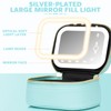 Mini Makeup Bag with Led Mirror, Small Travel Make up