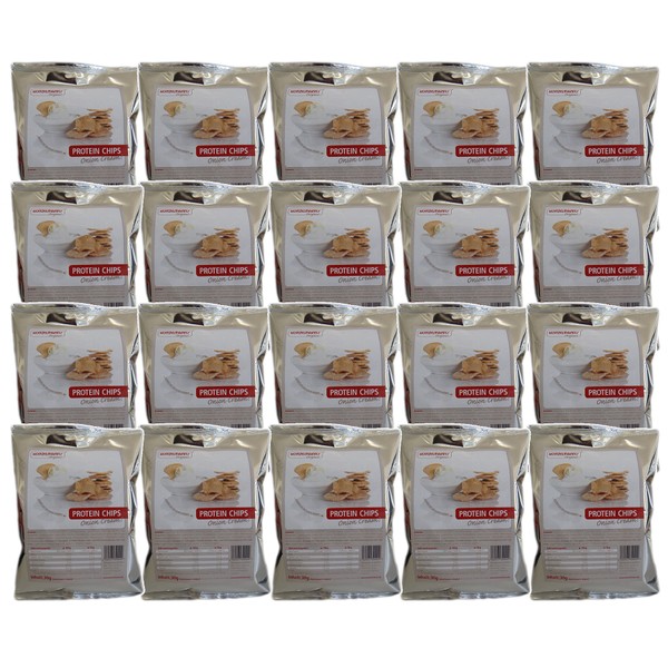 Konzelmann's Original - 20 x 30 g Protein Chips Onion Cream - Konzelmann's Chips are Protein Rich Than Conventional Chips and a Delicious Alternative for a Quick Snack