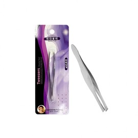 Flat Tip Tweezer 0111 for Eyebrow Grooming and Nail Art Tweezer 8ea