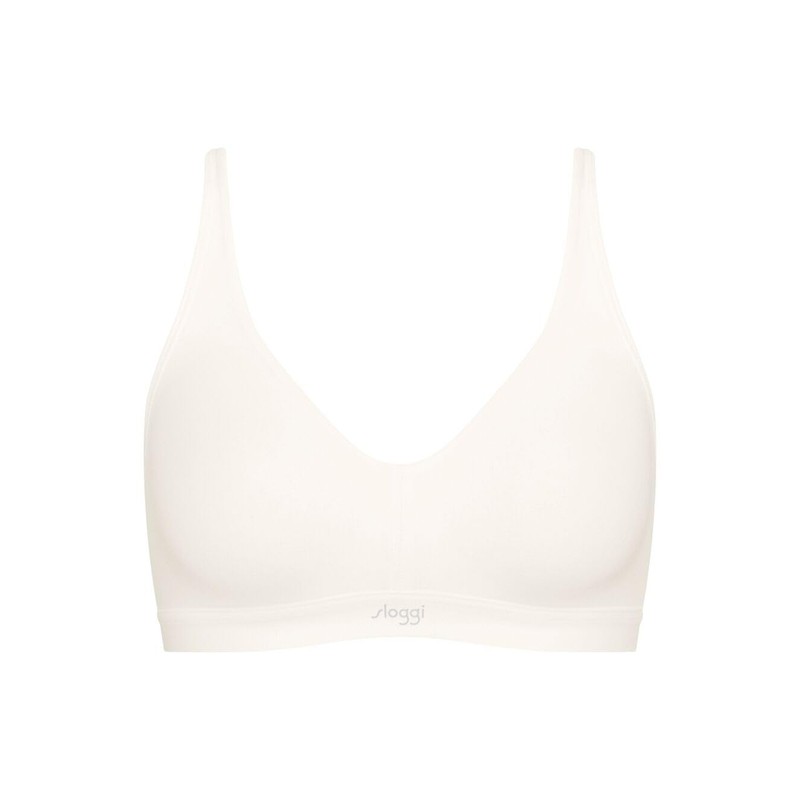 Sloggi Women's Ever Ease Soft Bra, Silk White
