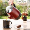 Mixpresso Red Small Percolator Coffee Pot Electric 4 Cup, Stainless