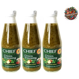 Chief Green Seasoning | Trinidad Marinade | Product of Trinidad & Tobago | 10oz - 3 Pack