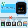 【3-Pack】Splashproof Cases Compatible with Gizmo Watch 3 Screen Protector for