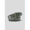 MEYER Stretch Leather Belt, dark green