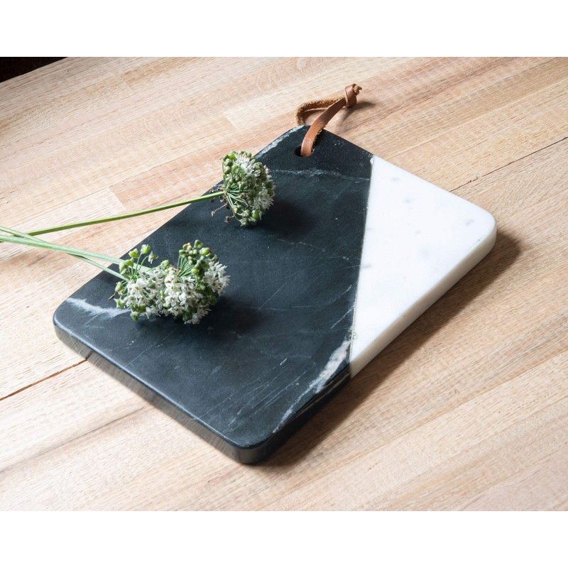 Foreside Home & Garden Small Cutting Board Rectangle Black Marble