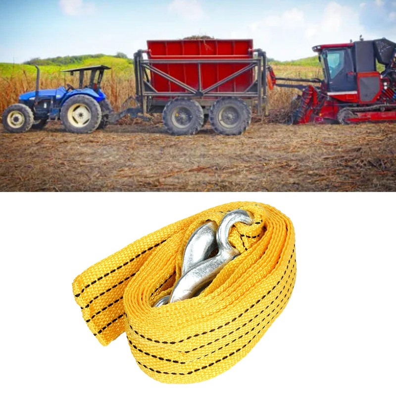 Sunicon Tow Rope, 4 m 3 Ton Tow Strap, Double